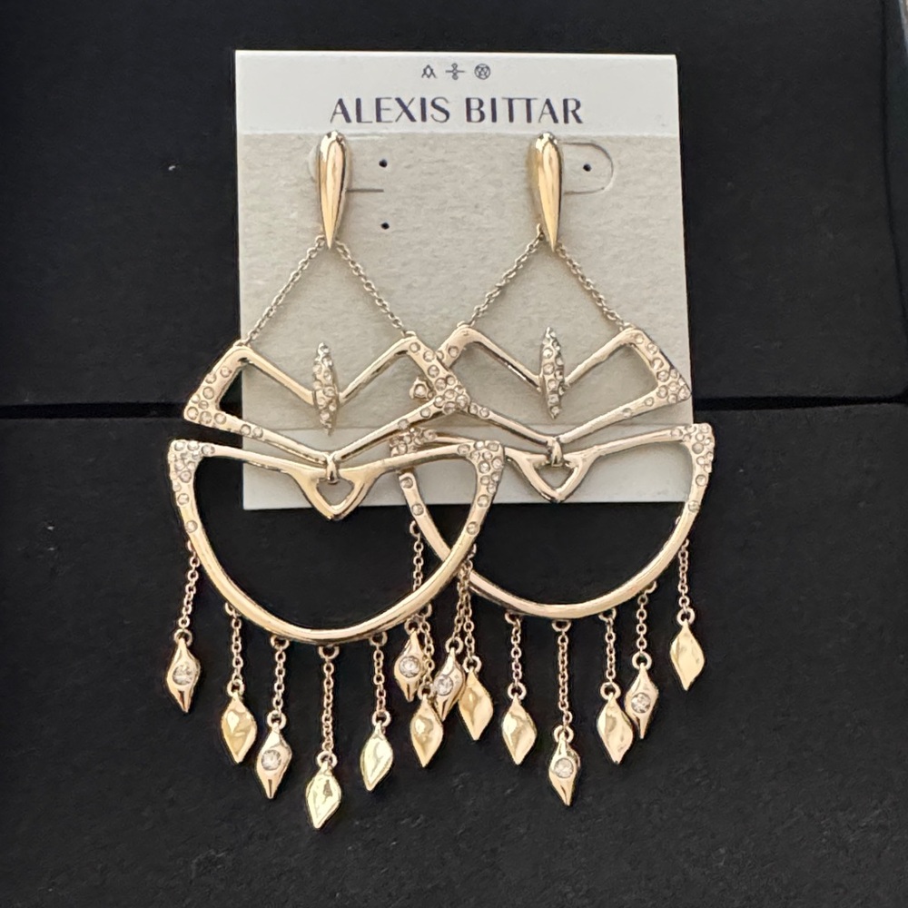 Alexis Bittar Gold Chandelier Earrings